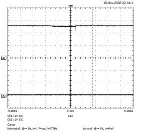 Q5のゲート信号 停止時