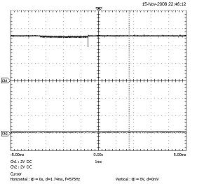 Q6のゲート信号 停止時